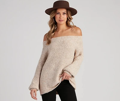 So Cozy Off-The-Shoulder Sweater