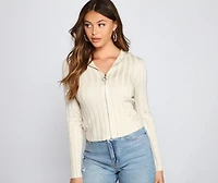 Keeping Knit Real Ribbed Cardigan