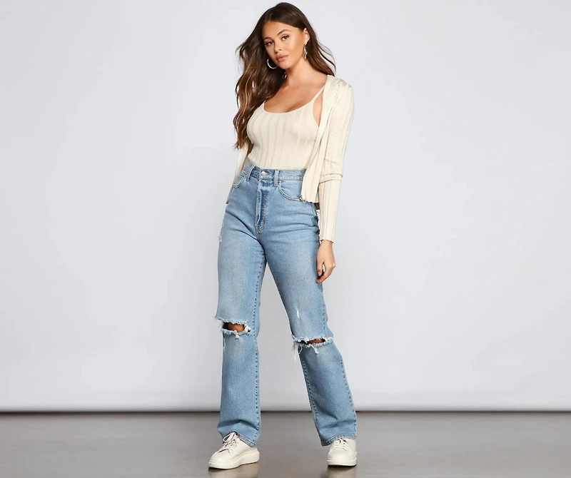 Keeping Knit Real Ribbed Cardigan