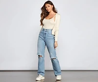 Keeping Knit Real Ribbed Cardigan