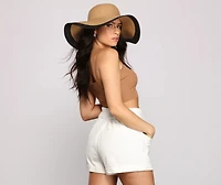 Basic Ribbed Knit Crop Top