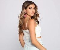 Basic Ribbed Knit Crop Top