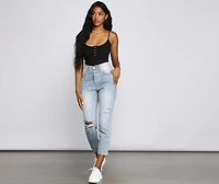 Simply Chic Sleeveless Bodysuit