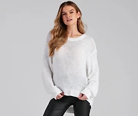 Effortless Chic Open Back Sweater