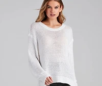 Effortless Chic Open Back Sweater