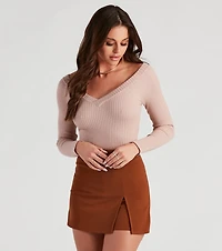 Basic Must-Have Ribbed Knit Bodysuit