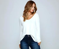 Twist And Stun Knot Back Sweater