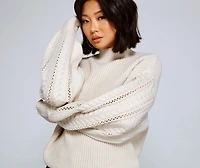 Cuddle Up Cable Knit Sweater