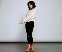 Cuddle Up Cable Knit Sweater