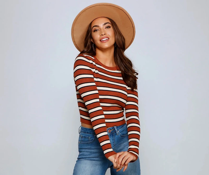 Trendsetting Babe Cropped Sweater