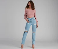 Stay Cute Off-the-Shoulder Sweater