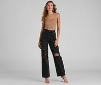 You Better Work Lace-Up Crop Top