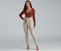 Chic Basic Button-Detail Crop Top