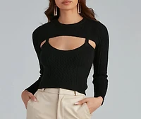 Keeping Knit Trendy Cable Top