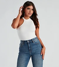 Elevated Basic Sweater Knit Bodysuit