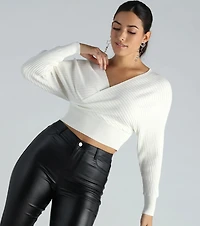 Doll It Up Open Back Ribbed Sweater