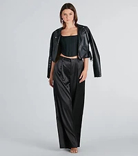 Pour It Up Bandage Knit Corset Top