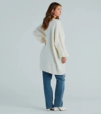 Coziest Cutie Oversized Cable Knit Cardigan