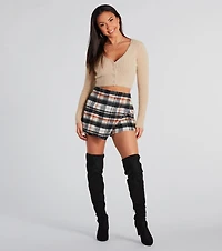 Feeling Cozy Eyelash Knit Cropped Cardigan