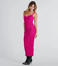 Fashionable Chic Sweater Maxi Dress