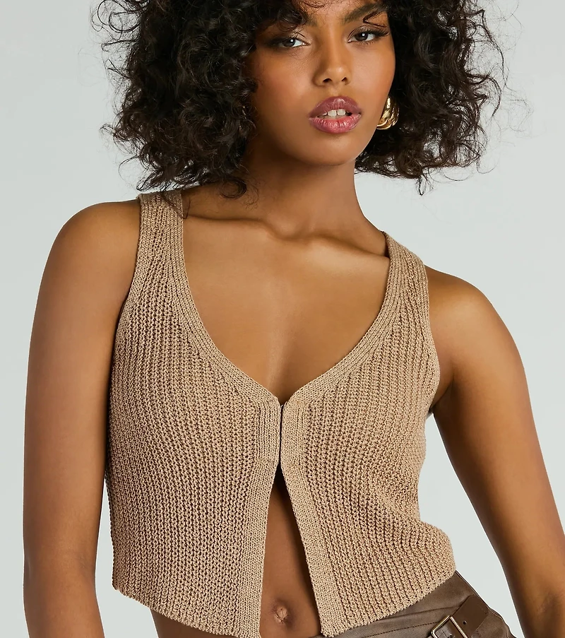 Dreamy Western Vibes Sleeveless Crochet Vest