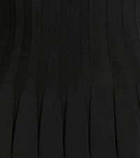 Radiant Cutie Halter Rib Knit Skater Mini Dress