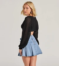 Cozy Knit Long Sleeve Bolero