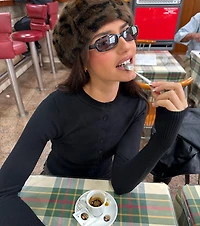 Chic Staple Crew Neck Cropped Knit Cardigan