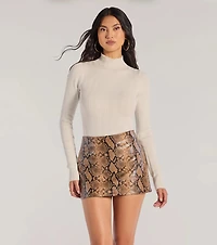 Winter Slay Turtleneck Long Sleeve Bodysuit