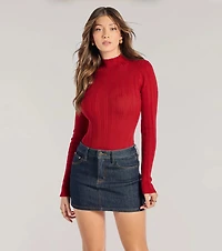 Winter Slay Turtleneck Long Sleeve Bodysuit