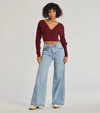 Feeling Cozy Ribbed Knit Long Sleeve Top