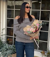 Cozy Factor Ribbed Knit Off-The-Shoulder Sweater
