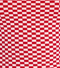 Race To The Finish Strapless Checkered Tube Top