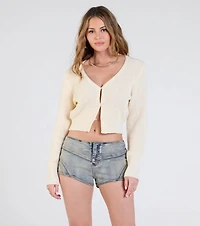 Springtime Cutie Button Front Knit Cardigan