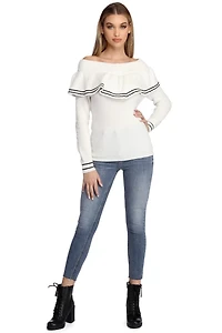 Prepped Success Long Sleeve Top