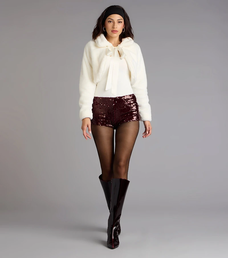 Wrapped Luxe Faux Fur Jacket
