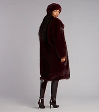 Luxe Look Long Faux Fur Coat