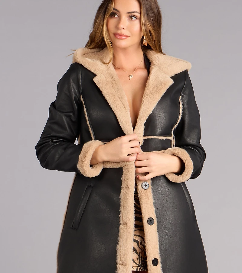Cold Front Cutie Convertible Trench Coat