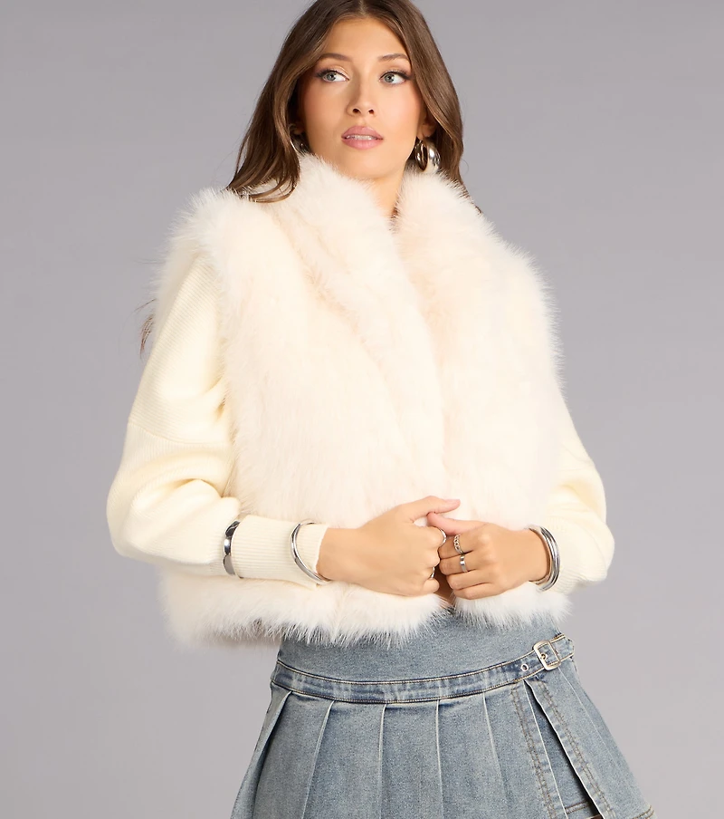 Cold Girl Faux Fur Vest