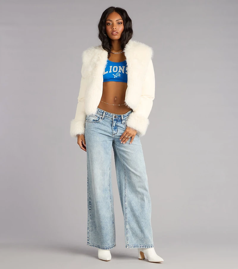 Frost Mode Faux Fur Puffer Jacket