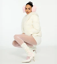 Frost Mode Faux Fur Puffer Jacket