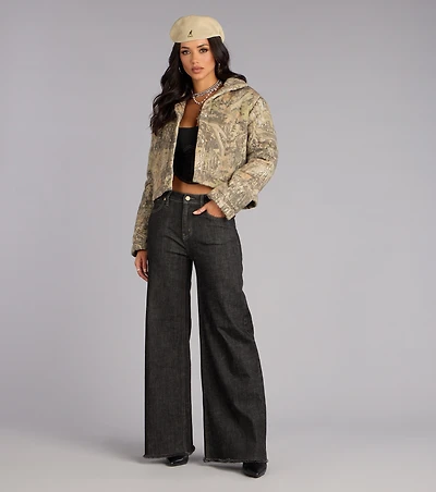 Urban Edge Camouflage Puffer Jacket