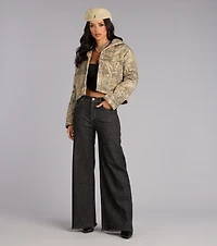 Urban Edge Camouflage Puffer Jacket