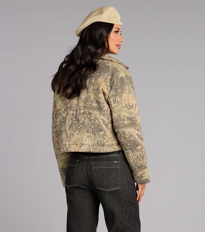 Urban Edge Camouflage Puffer Jacket