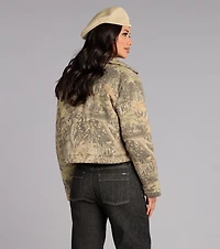 Urban Edge Camouflage Puffer Jacket