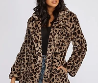 Fierce Leopard Faux Fur Jacket
