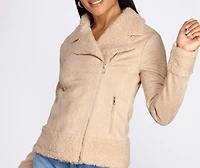 Penny-Lane Faux Suede Jacket