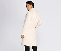 Straight Elegance Long Fur Coat
