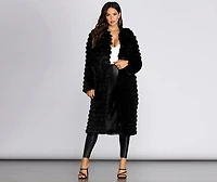 Long Line Fringe Coat