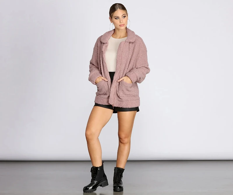 Oversized Teddy Jacket